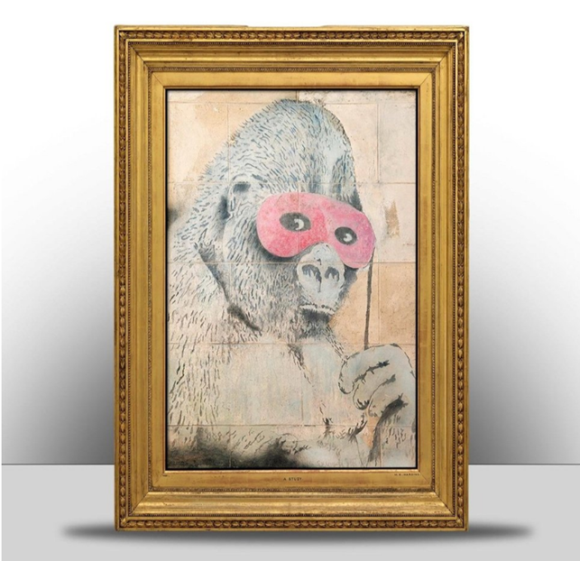Gorilla in a Pink Mask by Banksy