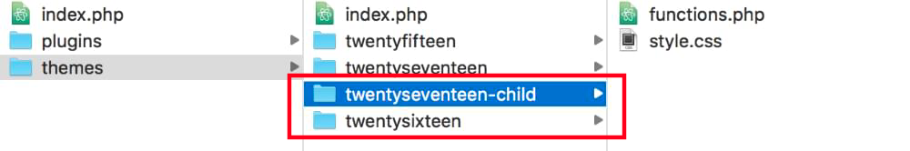 folder Create A New WordPress Theme