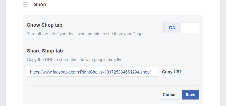 Facebook Business Page function