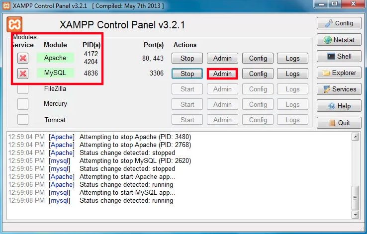 MySQL option Create A New WordPress Theme