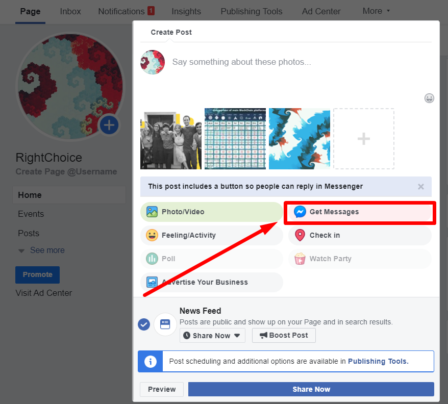 Facebook Business Page transition