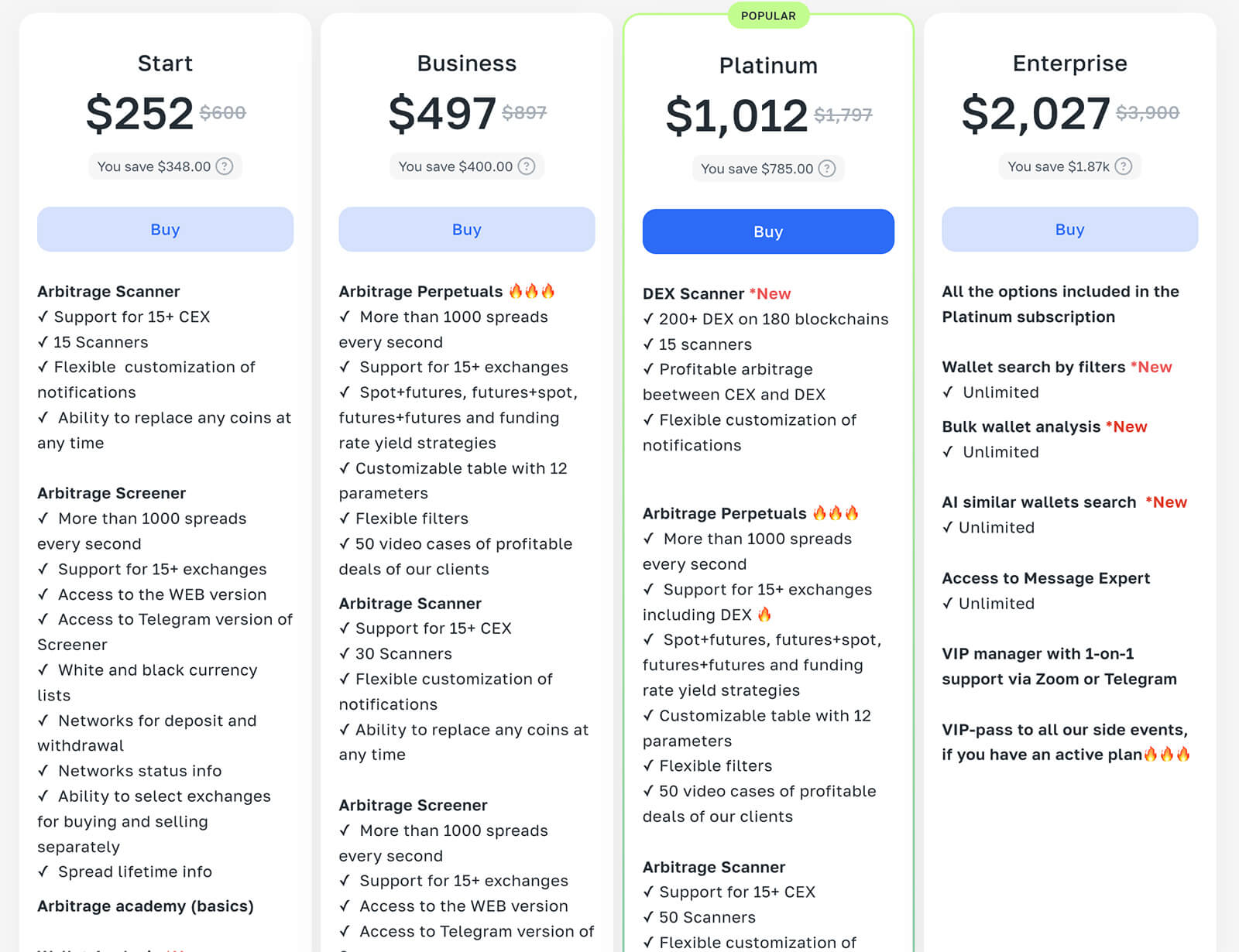 arbitragescanner price