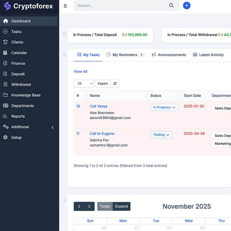 Wie wir ein CRM für eine Handelsplattform Entwickelt Haben