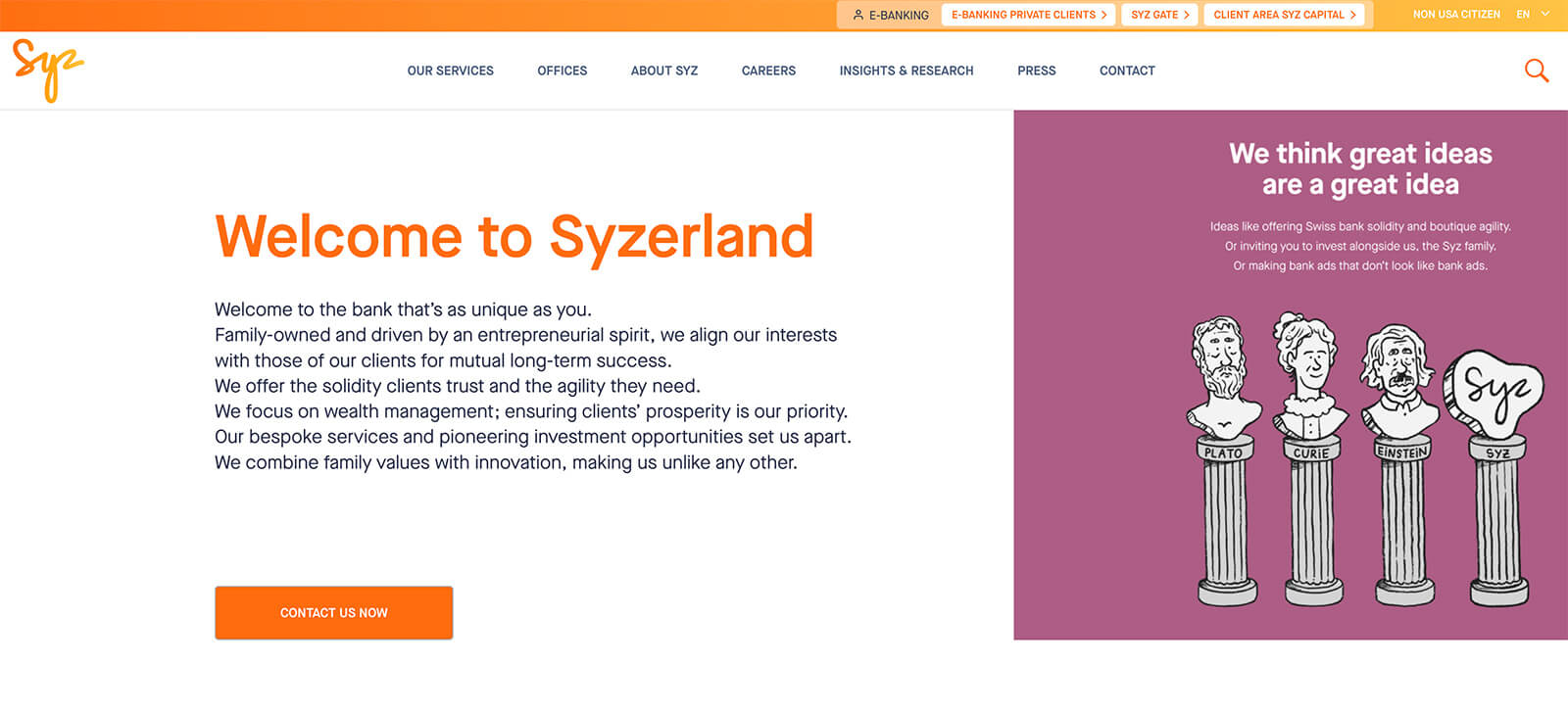 Bank Syz Website