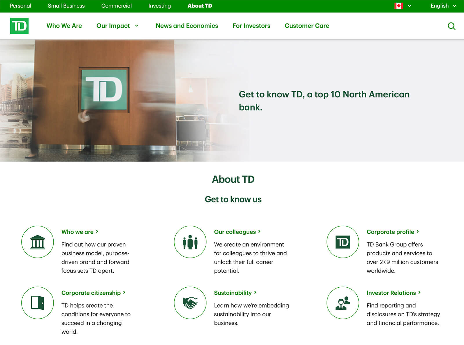 TD Canada Trust Website