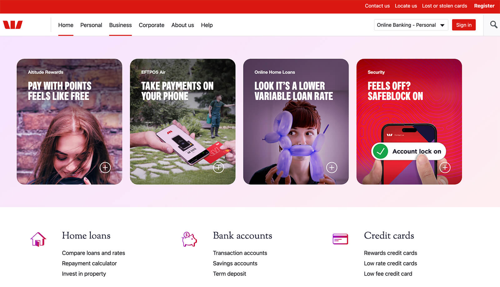 Westpac Website