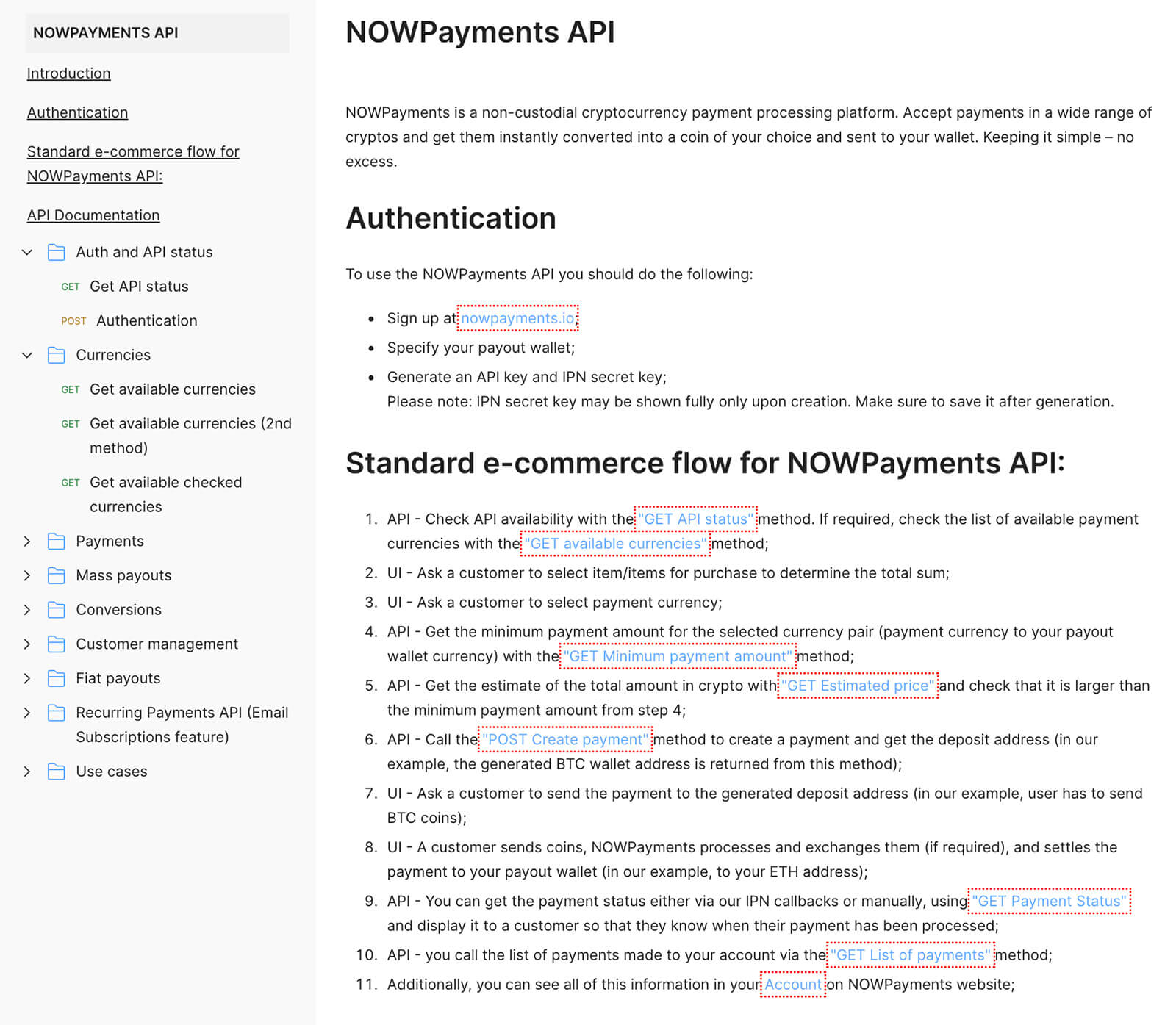 Nowpayments API