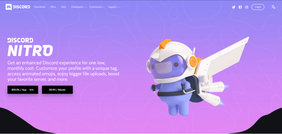Discord-Startseite