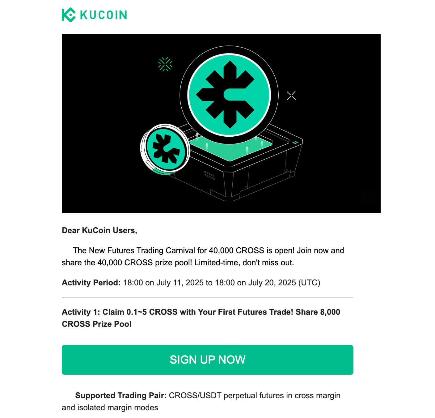 KuCoin newsletters