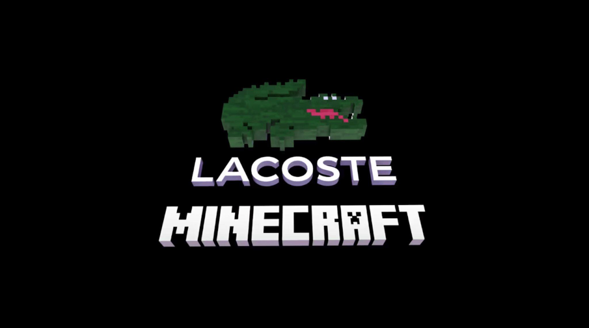 Lacoste und ihr ikonisches Krokodil erhielten dank einer Zusammenarbeit mit Minecraft ein pixeliges Aussehen