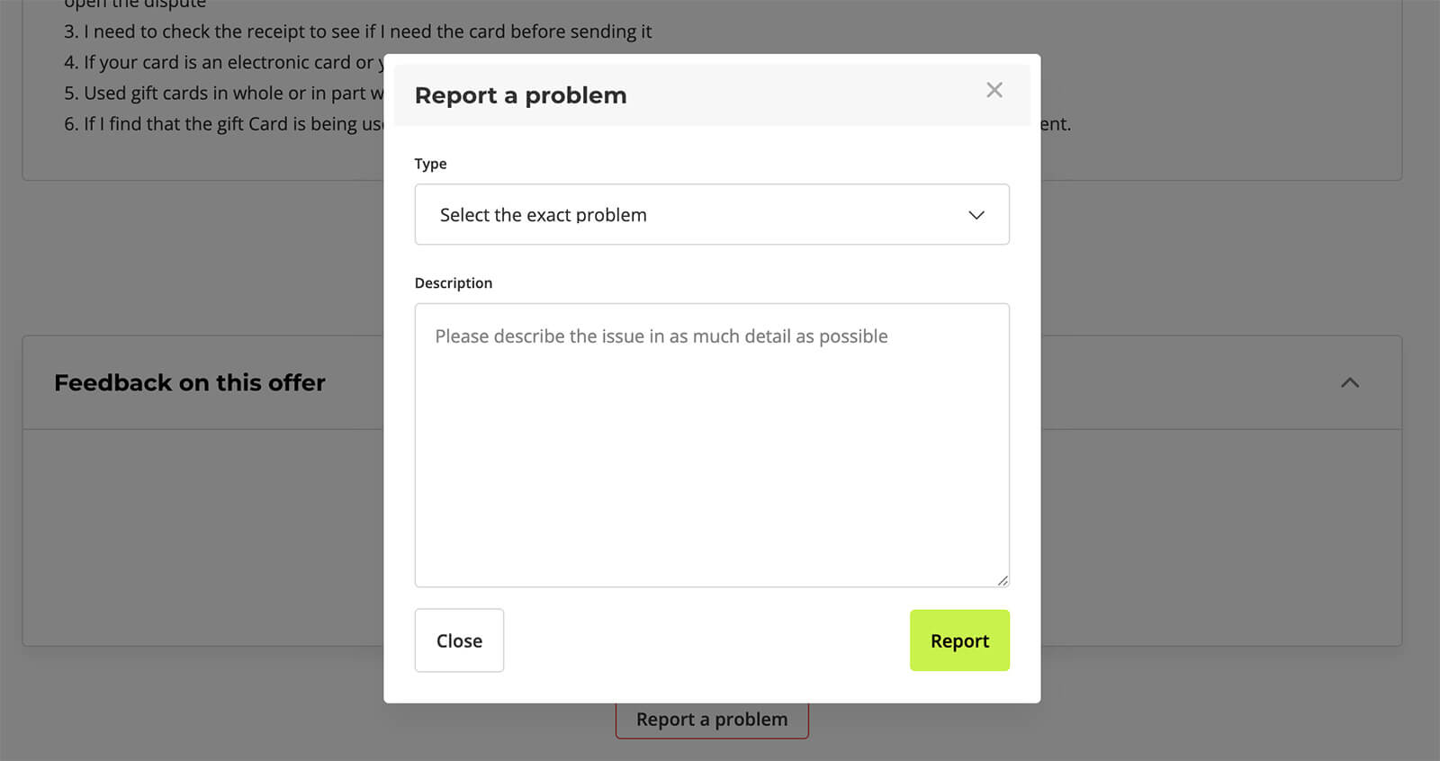 paxful report problem