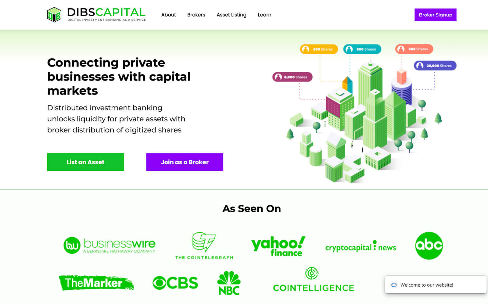 Real Estate Tokenization platform DIBS Capital