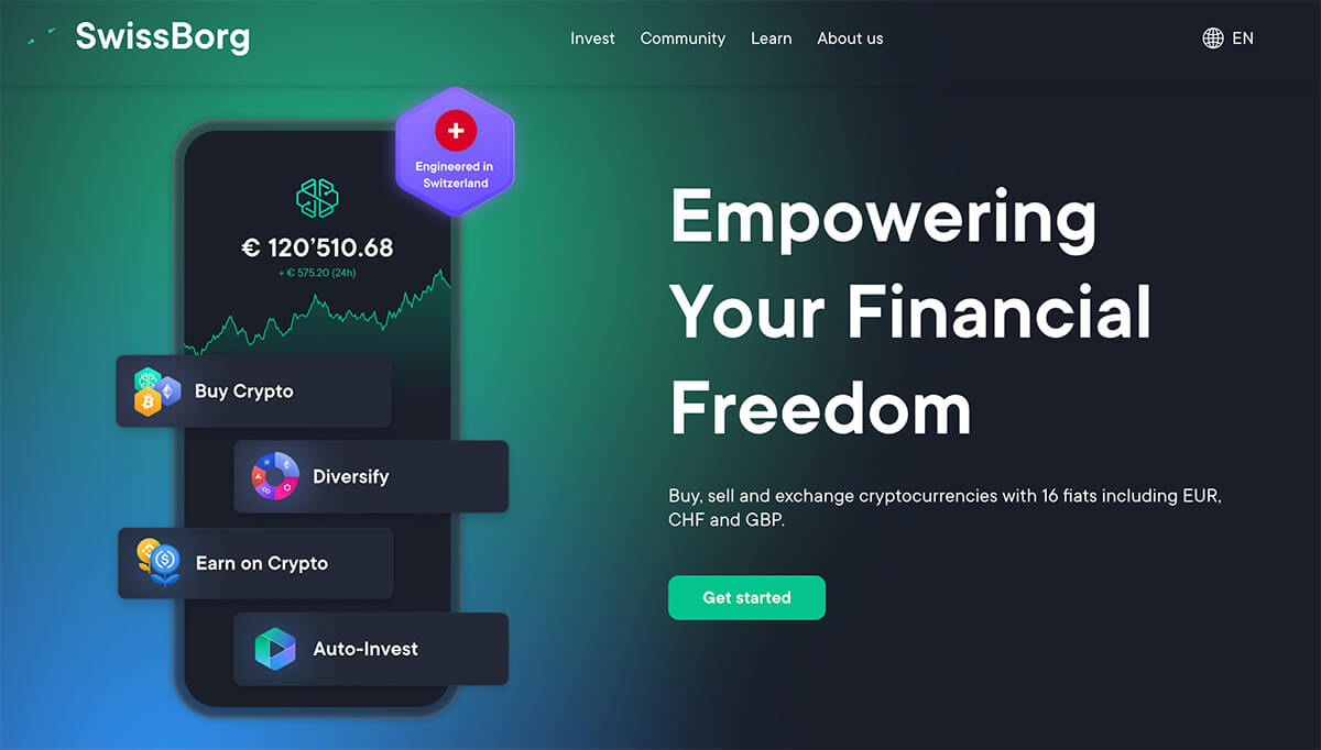 Крипто-банкинг с SwissBorg