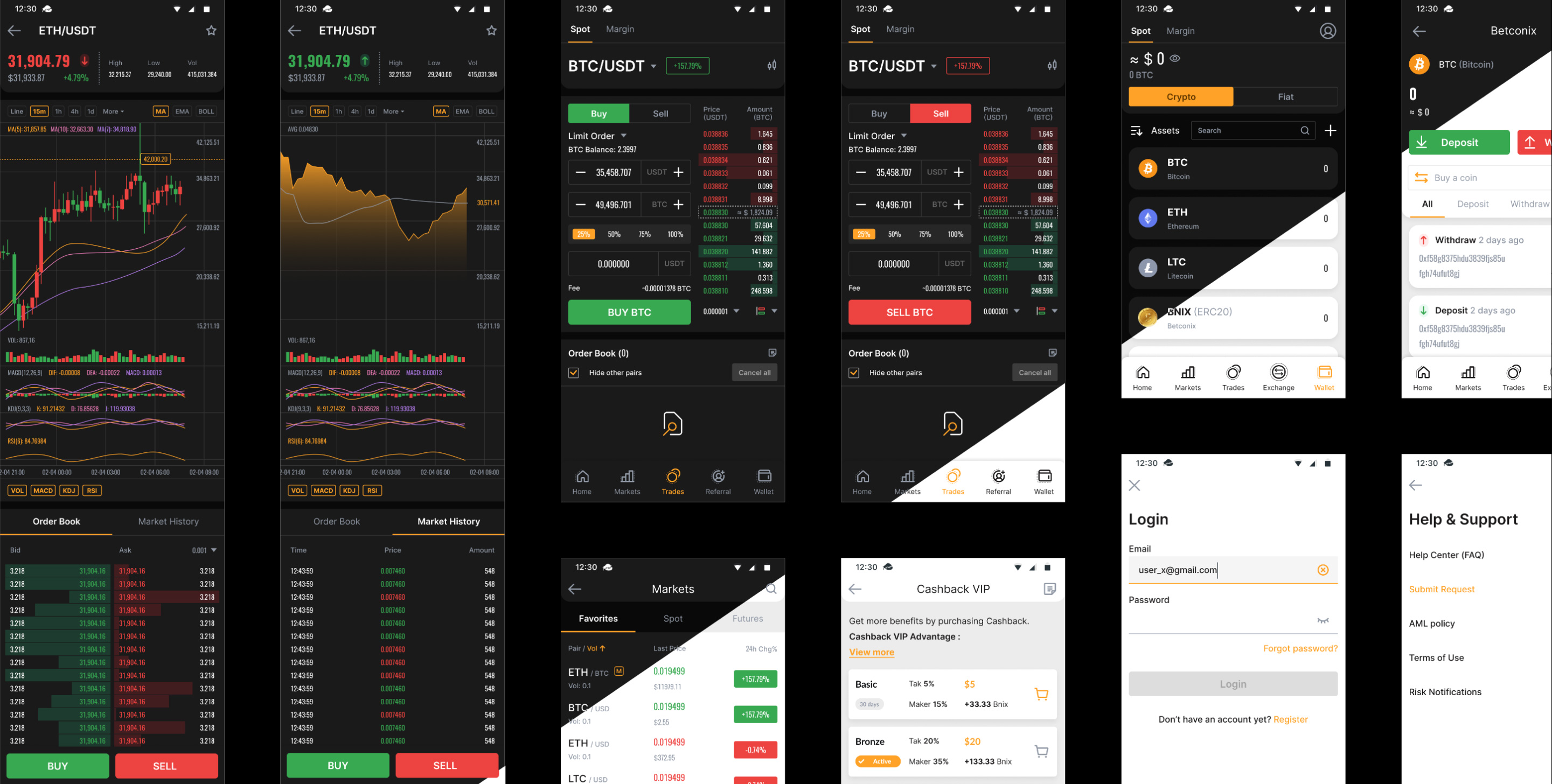White Label crypto exchange Merehead example