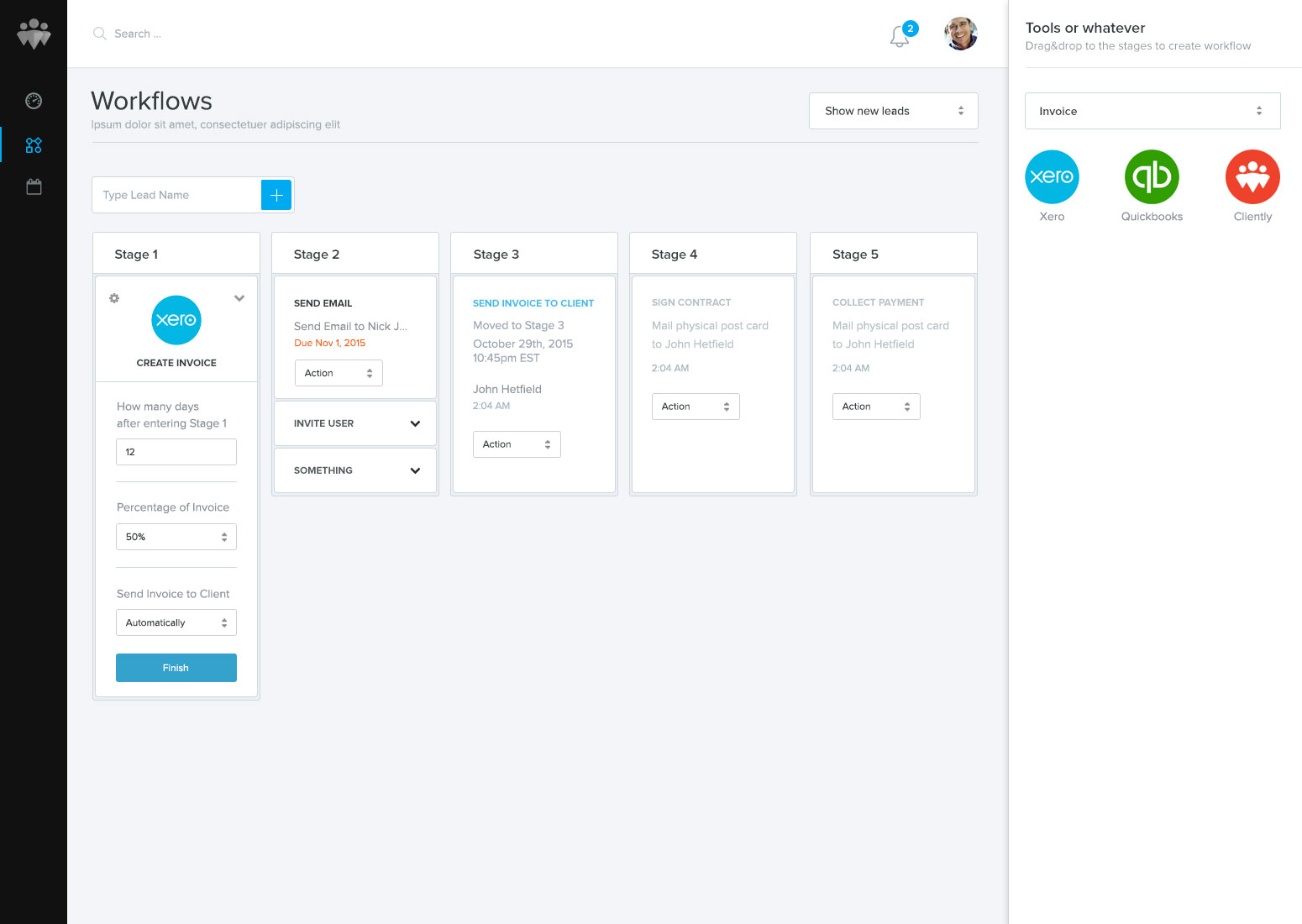 Cliently - Management system - Web-development - Merehead Development