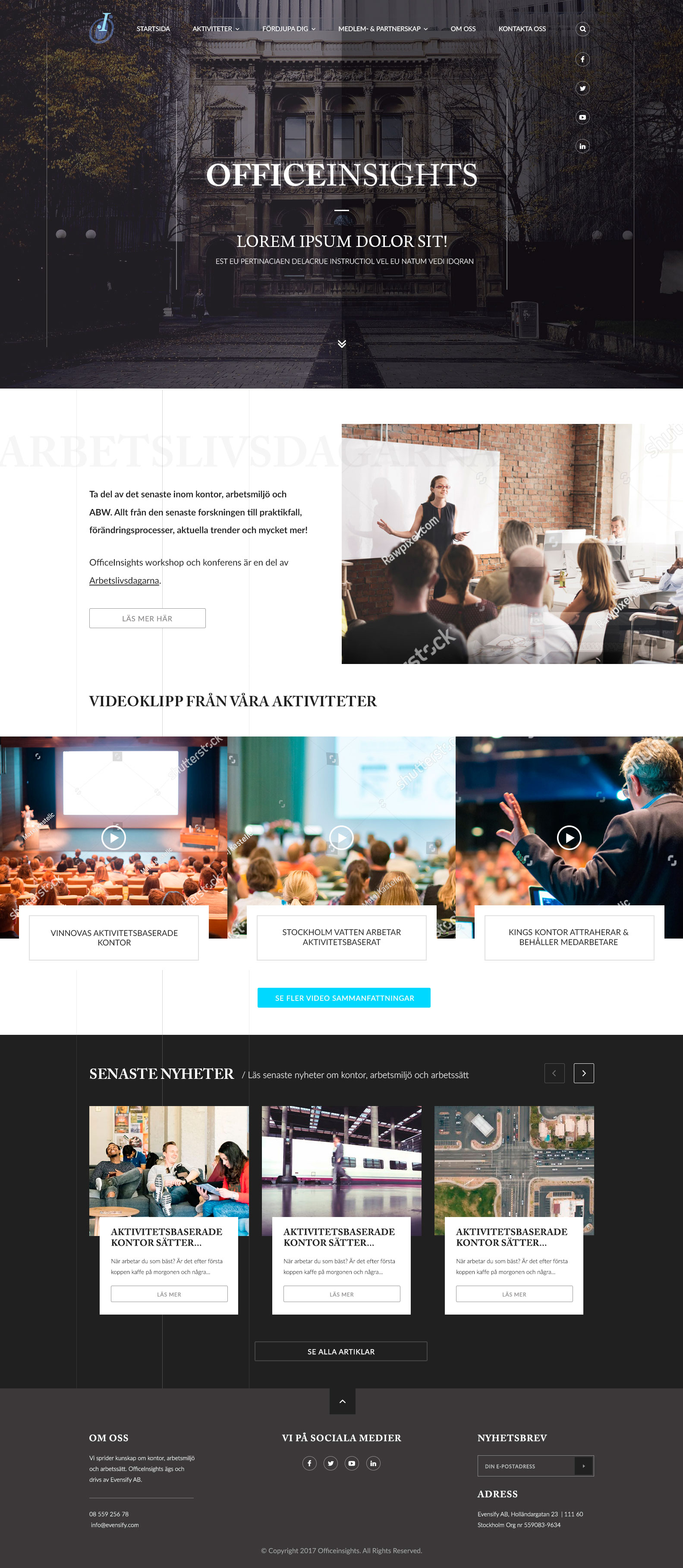 Office Insights - Conference project - Web-development - Merehead Development