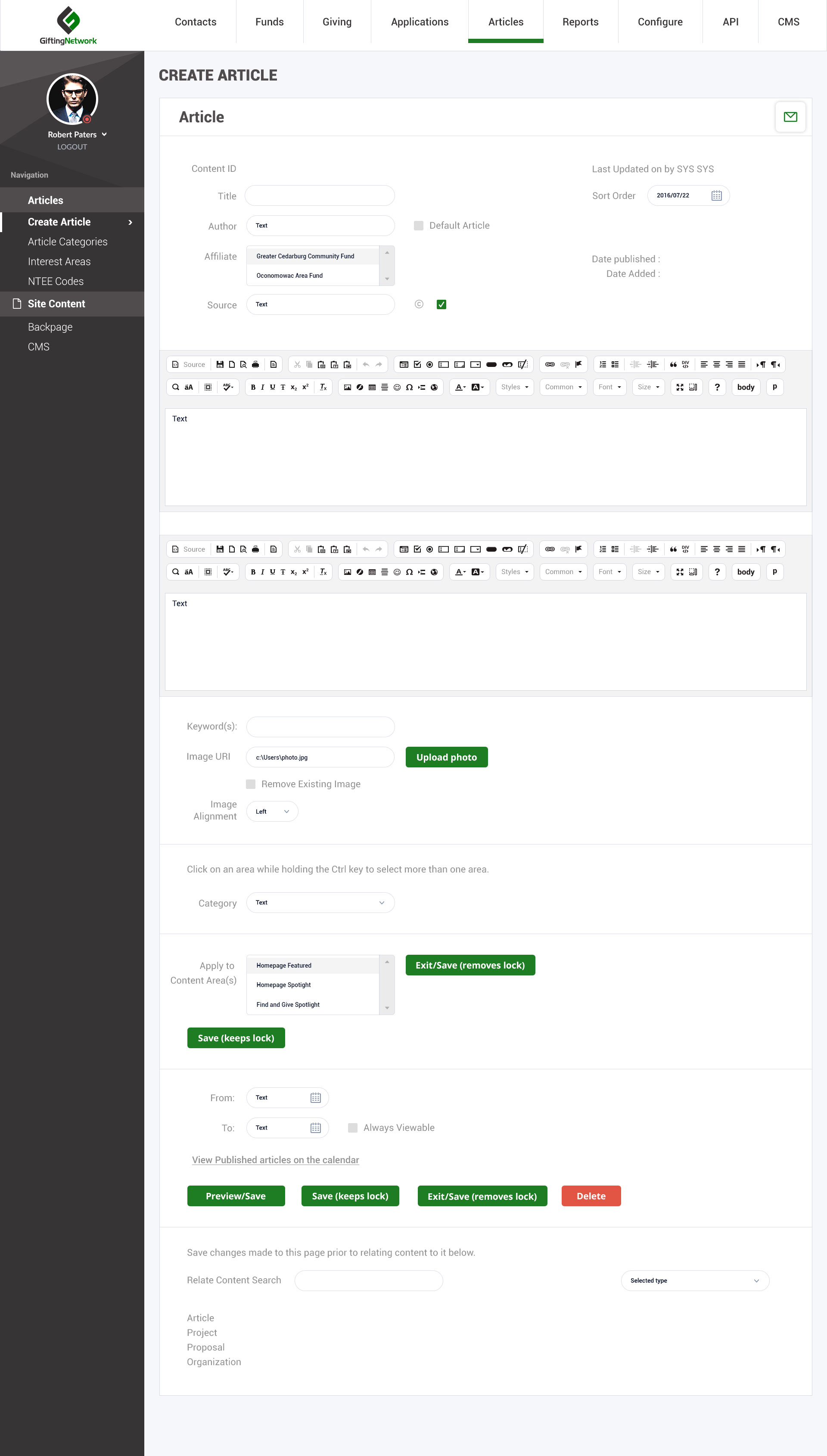 Gifting network - Dashboard - Web-Development - Merehead Development