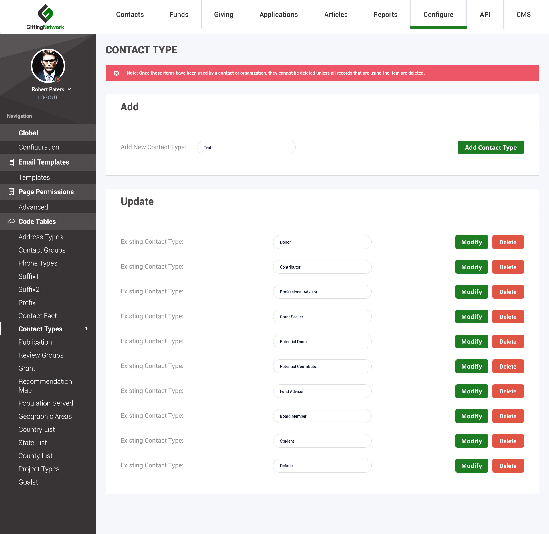 Gifting network - Dashboard - Web-Development - Merehead Development