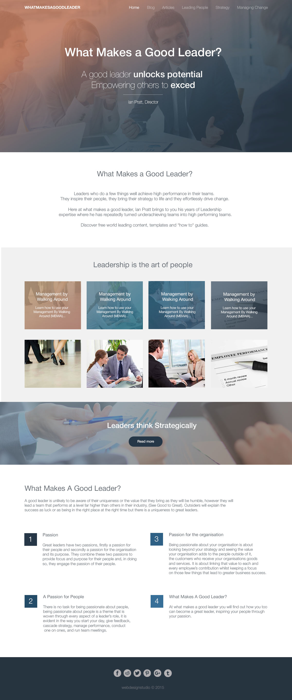 Good Leader - Company website - Web-development - Merehead Development