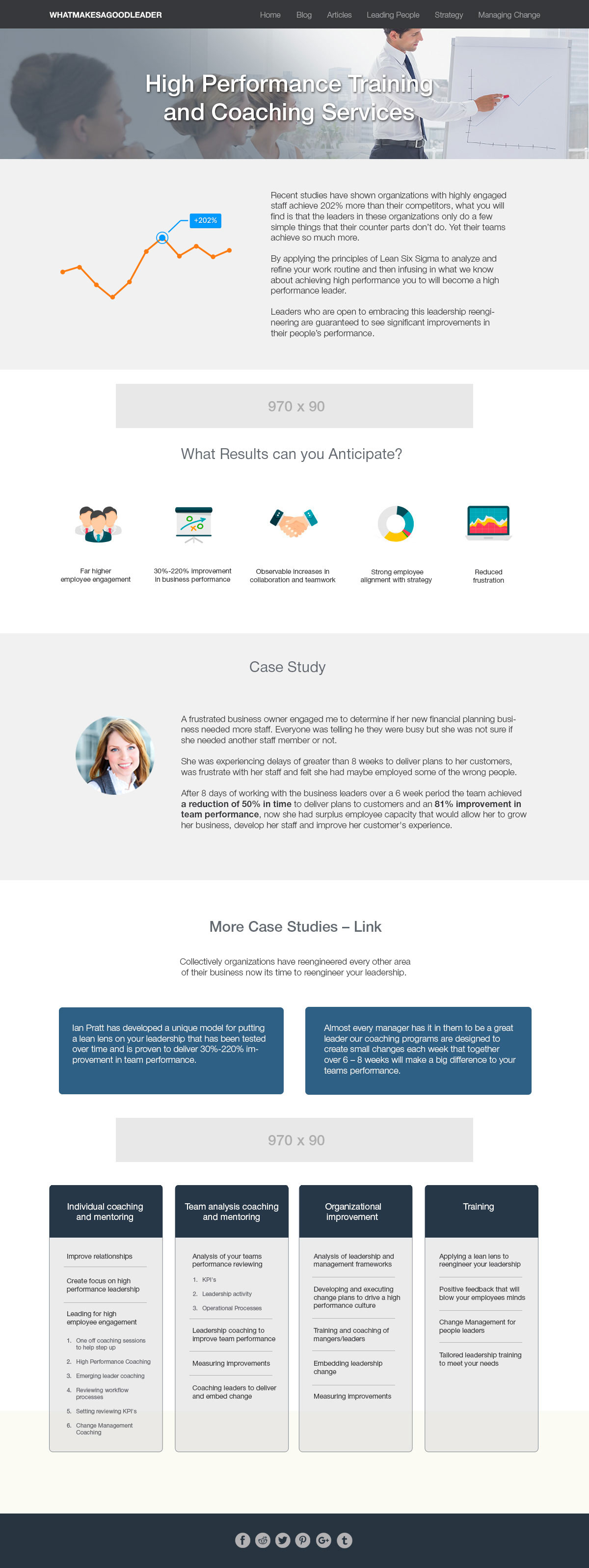 Good Leader - Company website - Web-development - Merehead Development