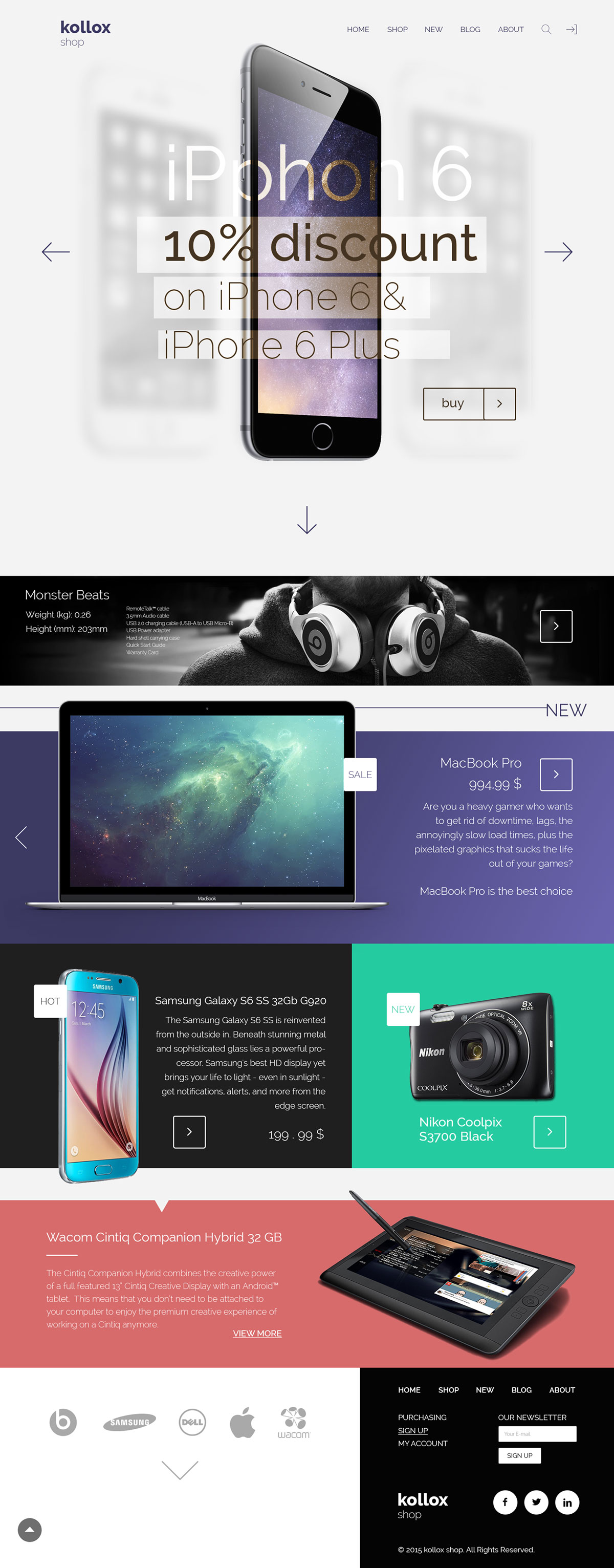 Kollox - Landing page - Web-design - Merehead Development