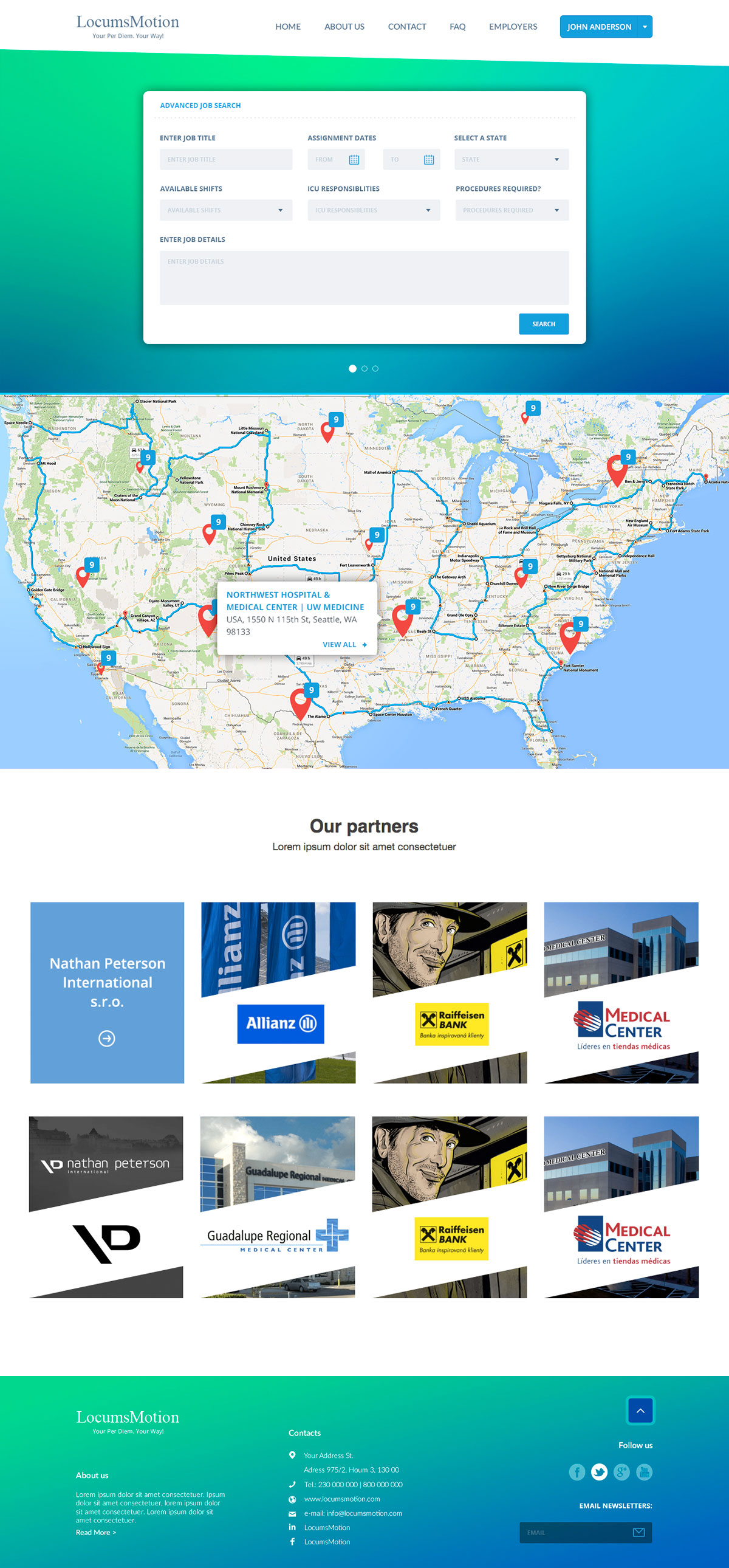 Locums Motion - Job project - Web-development - Merehead Development