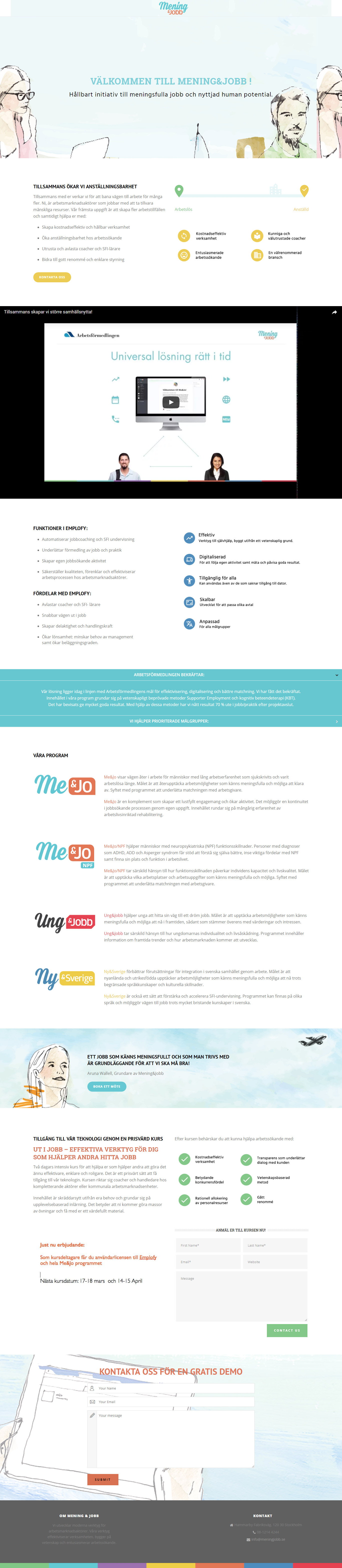 Mening & Job - Job project - Web-design - Merehead Development