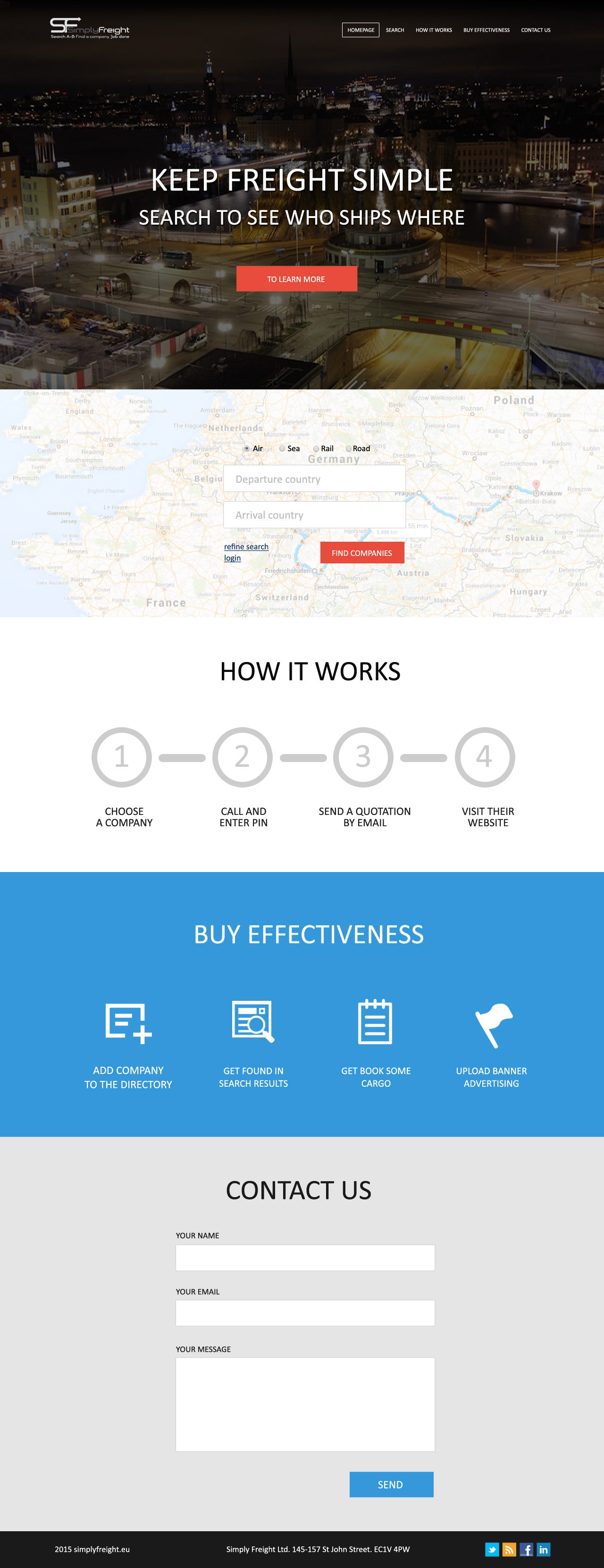Freight company design - Freight & logistics - Web-Design - Merehead Development