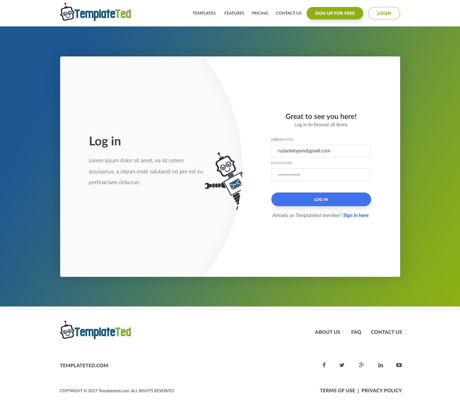 Designs for email templates service - SaaS project - Web-Design - Merehead Development