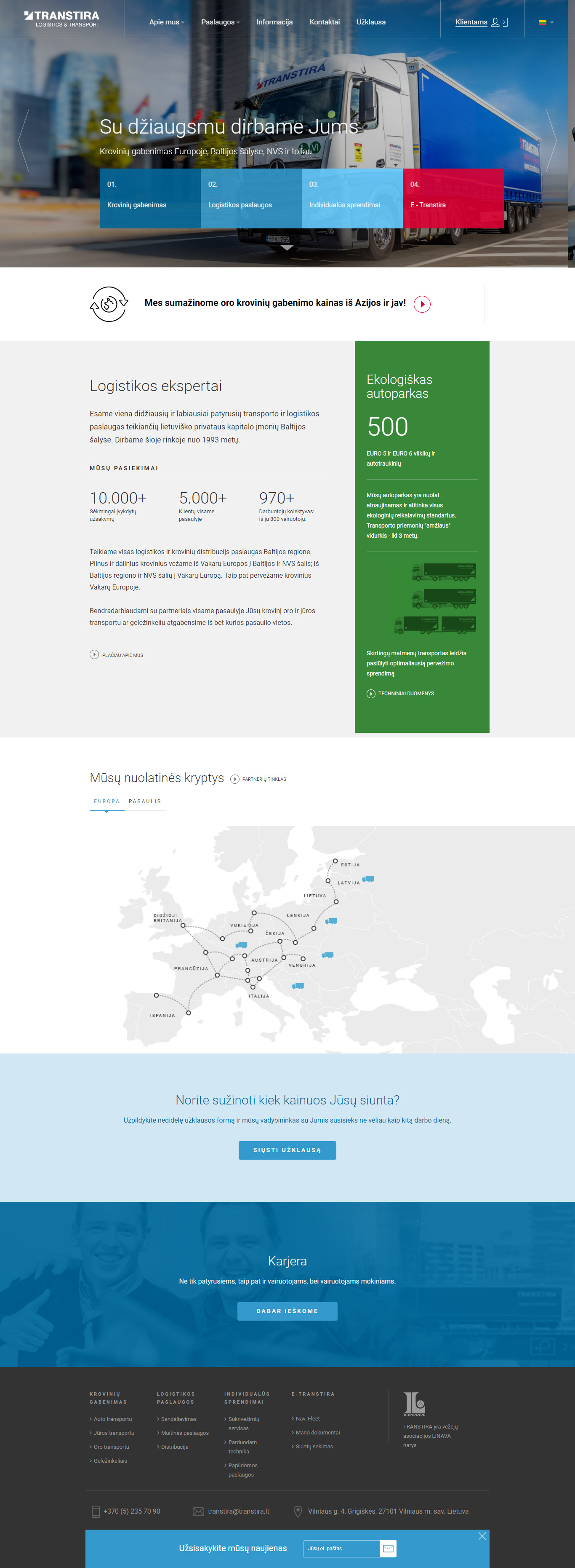 Logistic company - Freight & Logistics - Web-Design - Merehead Development