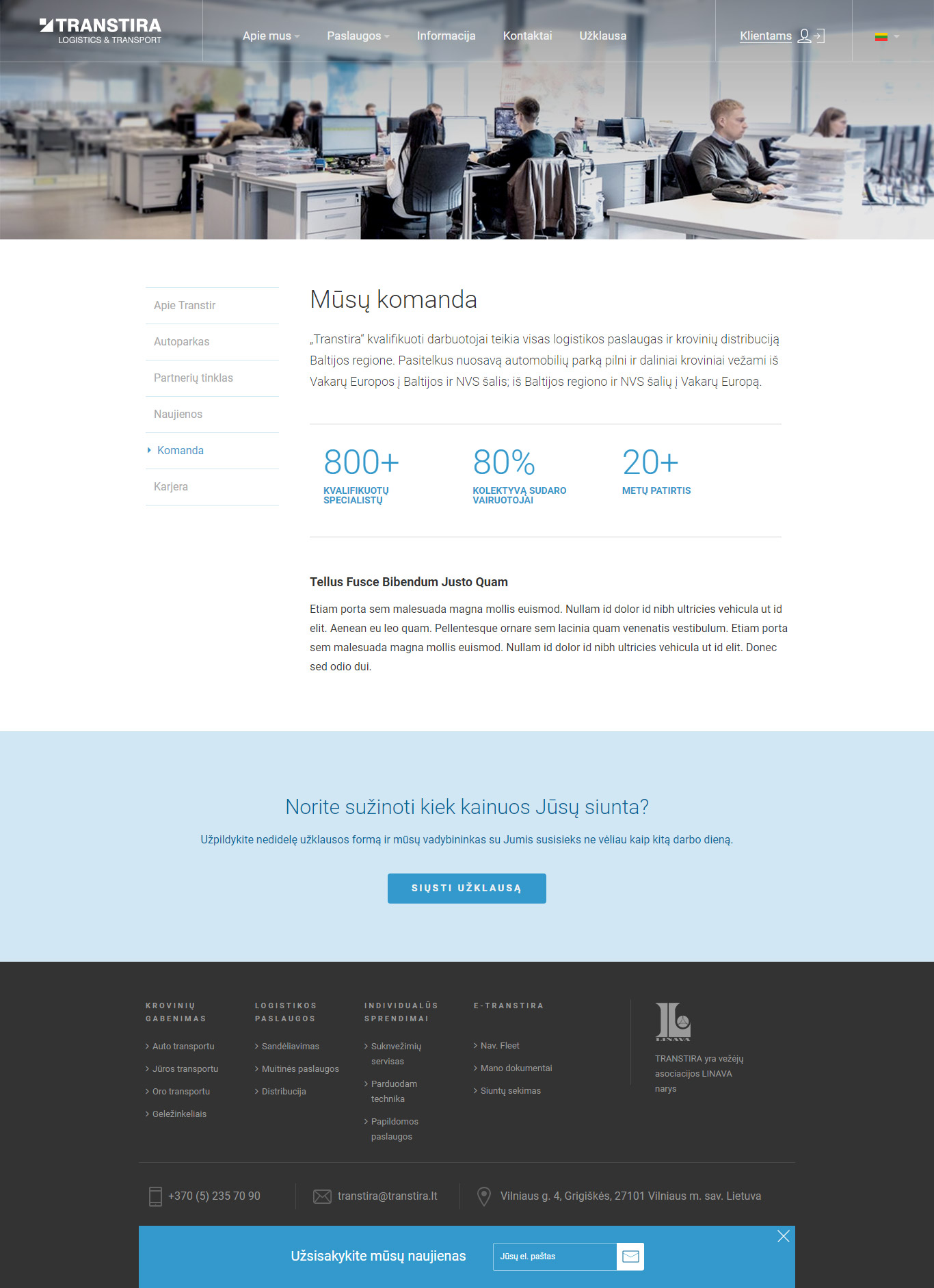 Logistic company - Freight & Logistics - Web-Design - Merehead Development