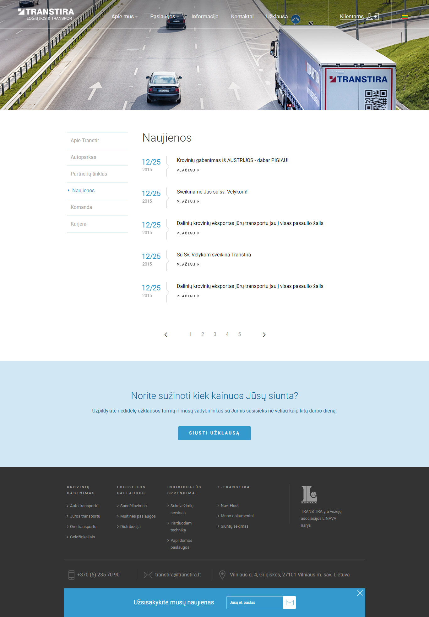 Logistic company - Freight & Logistics - Web-Design - Merehead Development