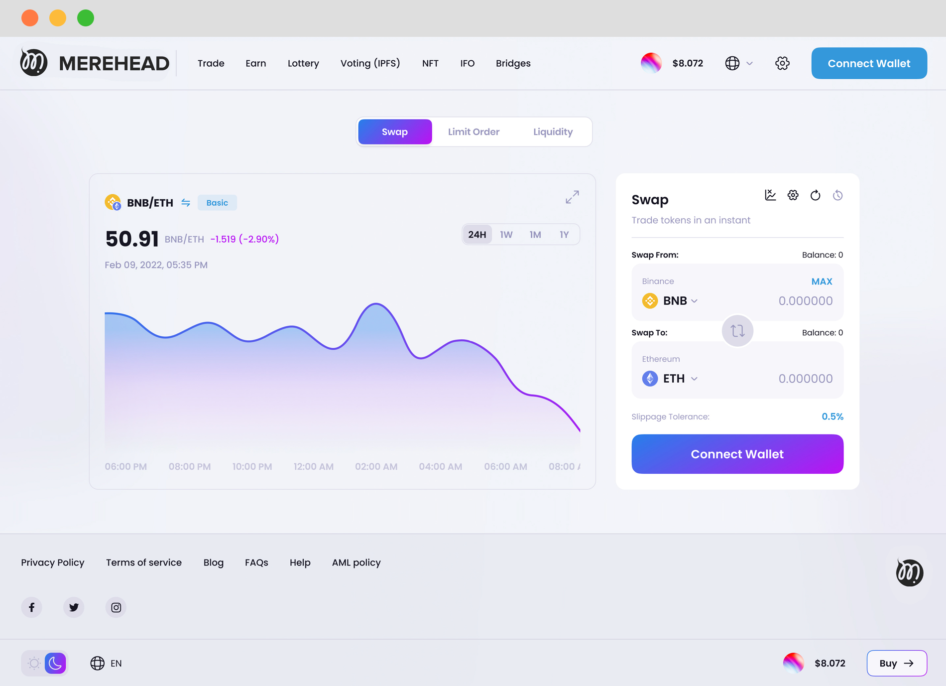 All-in-One Decentralized Exchange Solution — See the platform interface